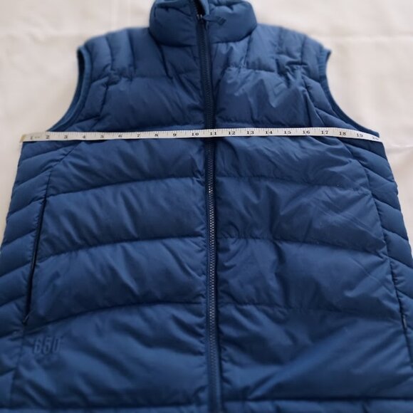 Cabela's Premier Northern Goose Down Blue Puffer Vest Women's Small 650 - Picture 9 of 11